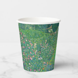 Gustav Klimt - Italienische Gartenlandschaft Pappbecher