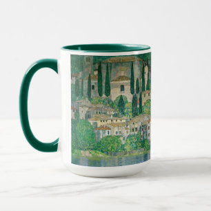 Gustav Klimt - Kirche in Cassone Tasse