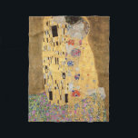 Gustav Klimt | Kiss, 1907-08 Fleecedecke<br><div class="desc">Kiss,  1907-08 | von Gustav Klimt | Art Location: Österreichische Galerie Belvedere,  Wien,  Österreich | Österreichische Künstlerin | Image Collection number: XAM601</div>