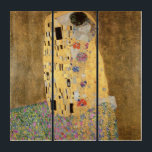 Gustav Klimt | Kiss, 1907-08 Triptychon<br><div class="desc">Kiss,  1907-08 | von Gustav Klimt | Art Location: Österreichische Galerie Belvedere,  Wien,  Österreich | Österreichische Künstlerin | Image Collection number: XAM601</div>