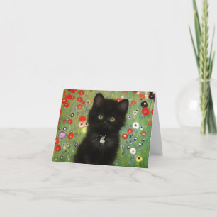Gustav Klimt Kitten Einladung