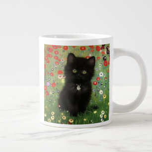 Gustav Klimt Kitten Jumbo-Tasse