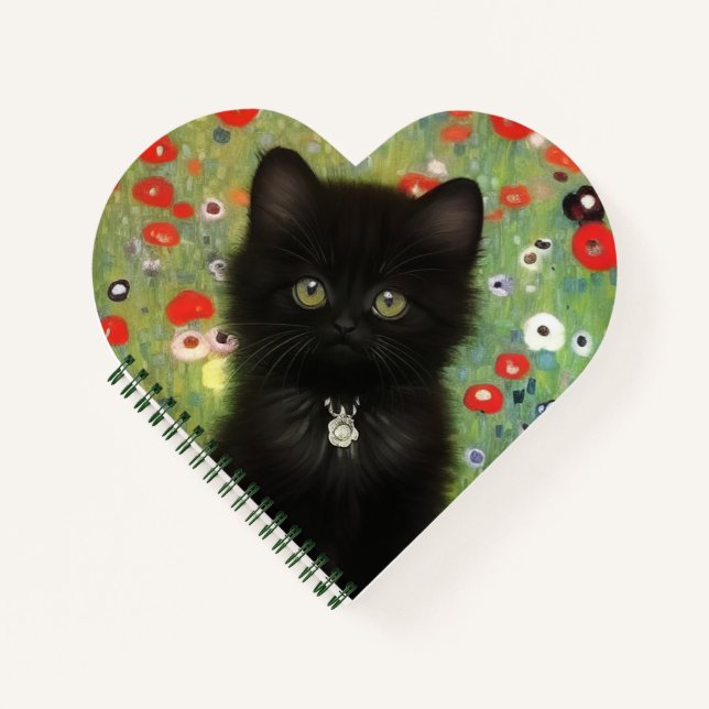 Gustav Klimt Kitten Notizbuch (Vorderseite)