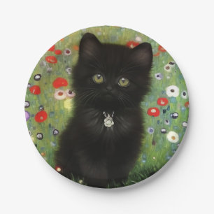Gustav Klimt Kitten Pappteller