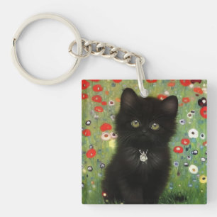 Gustav Klimt Kitten Schlüsselanhänger