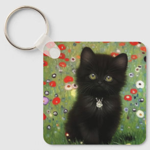 Gustav Klimt Kitten Schlüsselanhänger