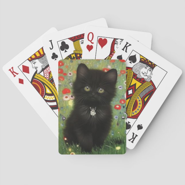 Gustav Klimt Kitten Spielkarten (Rückseite)