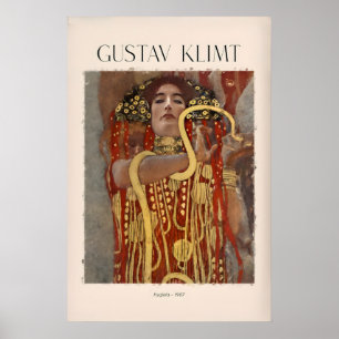 Gustav Klimt Kunstprint - Hygieia907 - Goldene Pha Poster