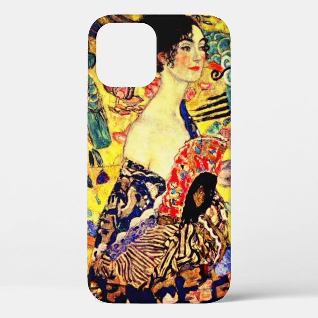 Gustav Klimt Lady mit Fan Case-Mate iPhone Hülle (Rückseite)