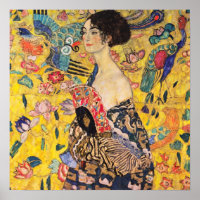Gustav Klimt - Lady mit Fan