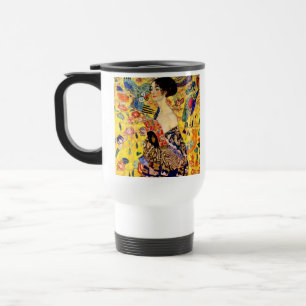Gustav Klimt Lady mit Fan Reisebecher