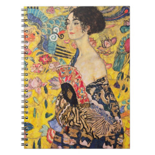 Gustav Klimt - Lady with Fan Notizblock