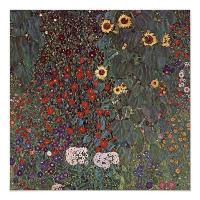 Gustav Klimt - Landgarten Poster (Vorderseite)
