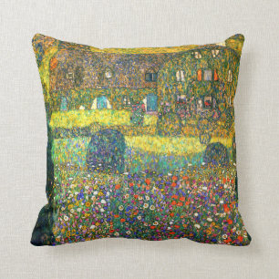 Gustav Klimt: Landhaus beim Attersee Kissen