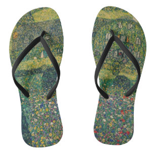 Gustav Klimt - Landhaus vom Attersee Flip Flops