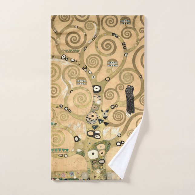 Gustav Klimt - L'Arbre de Vie, La Frieze Stoclet (Serviette à main)
