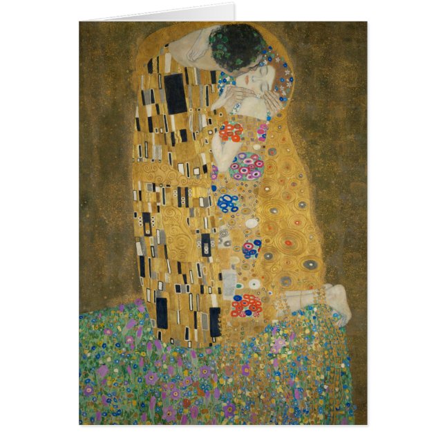 Gustav Klimt - le baiser (Devant)