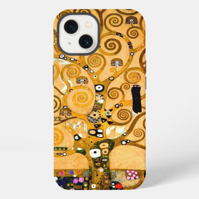 Gustav Klimt Lebensbaum iPhone Hülle (Rückseite)