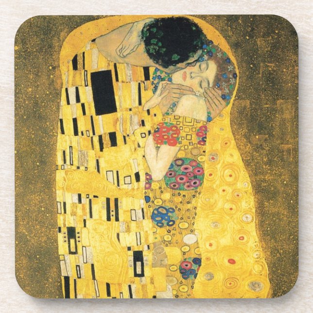 Gustav Klimt les dessous de verre de liège d'art (Devant)
