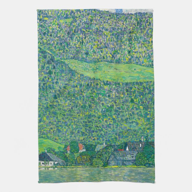 Gustav Klimt - Litzlberg am Attersee Geschirrtuch (Vertikal)