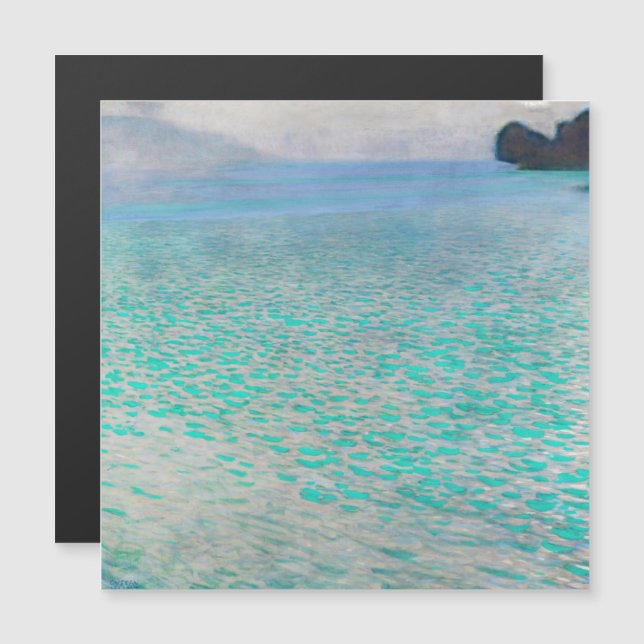 Gustav Klimt - Magnetkarte Attersee (Vorne/Hinten)