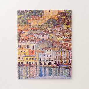 Gustav Klimt . Malcesine am Gardasee Malerei