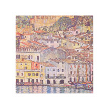 Gustav Klimt . Malcesine am Gardasee Malerei 