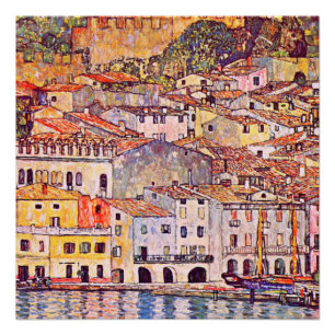Gustav Klimt . Malcesine am Gardasee Poster