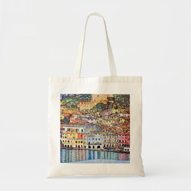 Gustav Klimt Malcesine auf See Garda Tragetasche (Vorne)