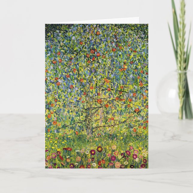 Gustav Klimt malerische Kunst im Jugendstil Der Ap Karte (Vorderseite)