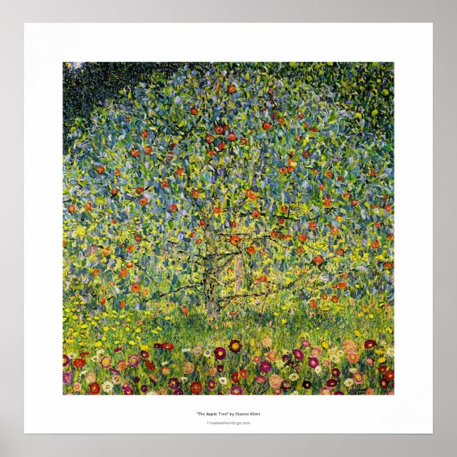 Gustav Klimt malerische Kunst im Jugendstil Der Ap Poster (Vorne)