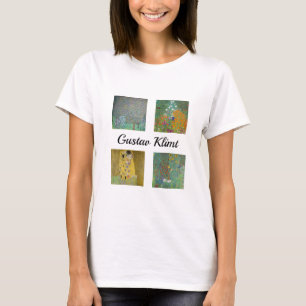 Gustav Klimt Masterpiece Patchwork T-Shirt