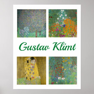 Gustav Klimt Meisterwerke Patchwork Poster