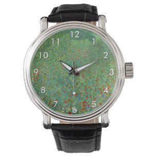 Gustav Klimt - Mohnfeld Armbanduhr