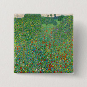 Gustav Klimt - Mohnfeld Button