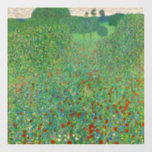 Gustav Klimt - Mohnfeld Fensteraufkleber<br><div class="desc">Mohnfeld / Poppiesfeld - Gustav Klimt,  Öl auf Leinwand,  1907</div>