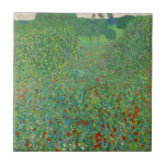 Gustav Klimt - Mohnfeld Fliese<br><div class="desc">Mohnfeld / Poppiesfeld - Gustav Klimt,  Öl auf Leinwand,  1907</div>