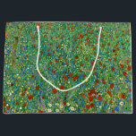 Gustav Klimt - Mohnfeld Große Geschenktüte<br><div class="desc">Mohnfeld / Poppiesfeld - Gustav Klimt,  Öl auf Leinwand,  1907</div>