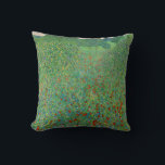 Gustav Klimt - Mohnfeld Kissen<br><div class="desc">Mohnfeld / Poppiesfeld - Gustav Klimt,  Öl auf Leinwand,  1907</div>