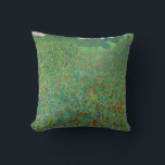 Gustav Klimt - Mohnfeld Kissen<br><div class="desc">Mohnfeld / Poppiesfeld - Gustav Klimt,  Öl auf Leinwand,  1907</div>