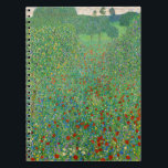 Gustav Klimt - Mohnfeld Notizblock<br><div class="desc">Mohnfeld / Poppiesfeld - Gustav Klimt,  Öl auf Leinwand,  1907</div>