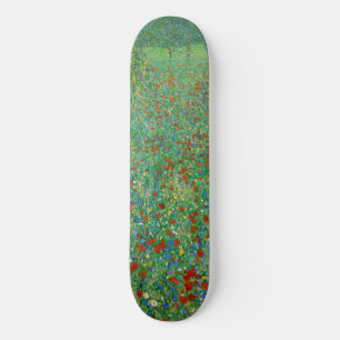 Gustav Klimt - Mohnfeld Skateboard