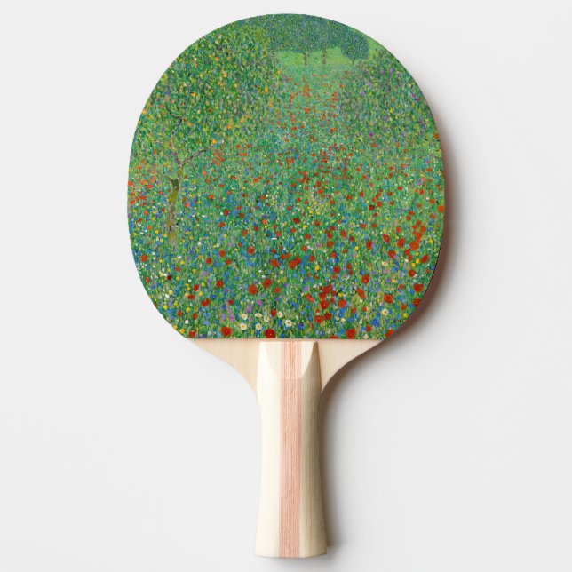 Gustav Klimt - Mohnfeld Tischtennis Schläger (Vorderseite)