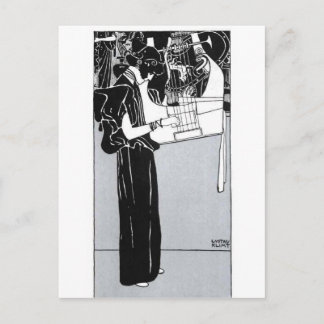 Gustav Klimt ~ Musik Postkarte