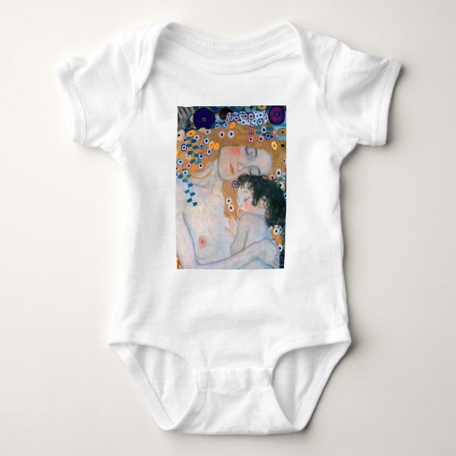 Gustav Klimt - Mutter und Kind Baby Strampler (Vorderseite)