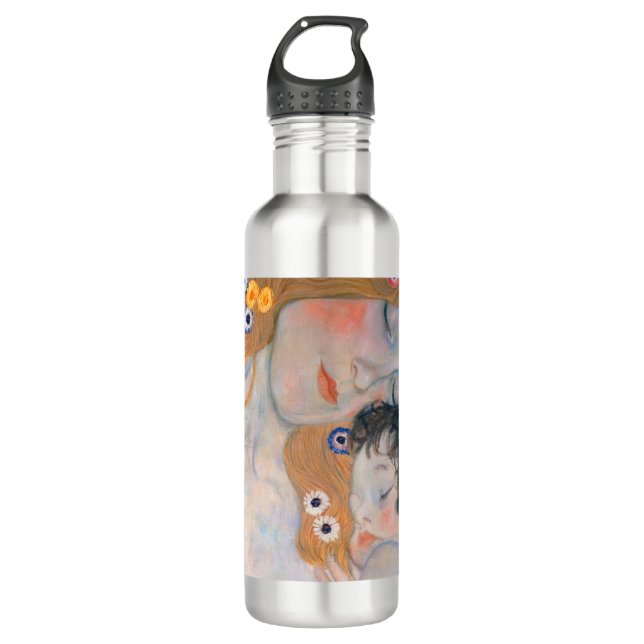 Gustav Klimt - Mutter und Kind Edelstahlflasche (Vorderseite)