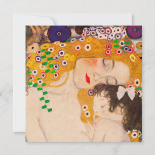 Gustav Klimt - Mutter und Kind Einladung
