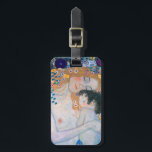 Gustav Klimt - Mutter und Kind Gepäckanhänger<br><div class="desc">Mutter und Kind (Detail von drei Jahren der Frau) - Gustav Klimt,  Öl auf Leinwand,  1905</div>