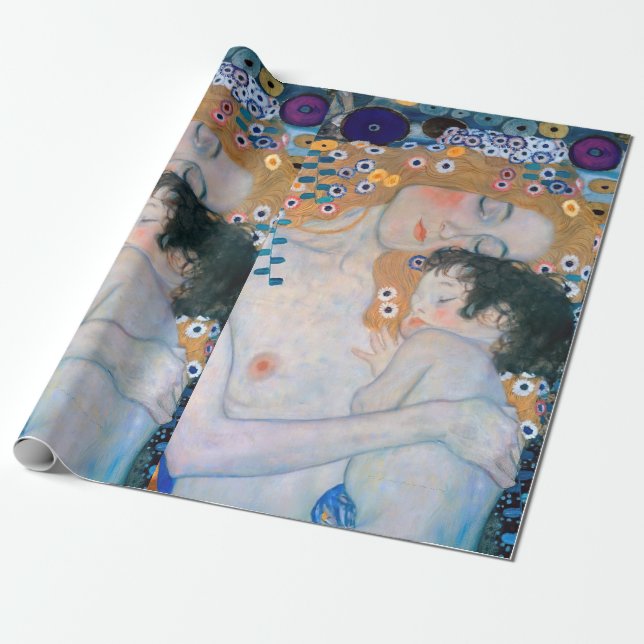 Gustav Klimt - Mutter und Kind Geschenkpapier (Ungerollt)