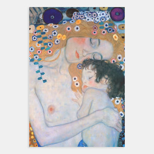 Gustav Klimt - Mutter und Kind Geschenkpapier Set